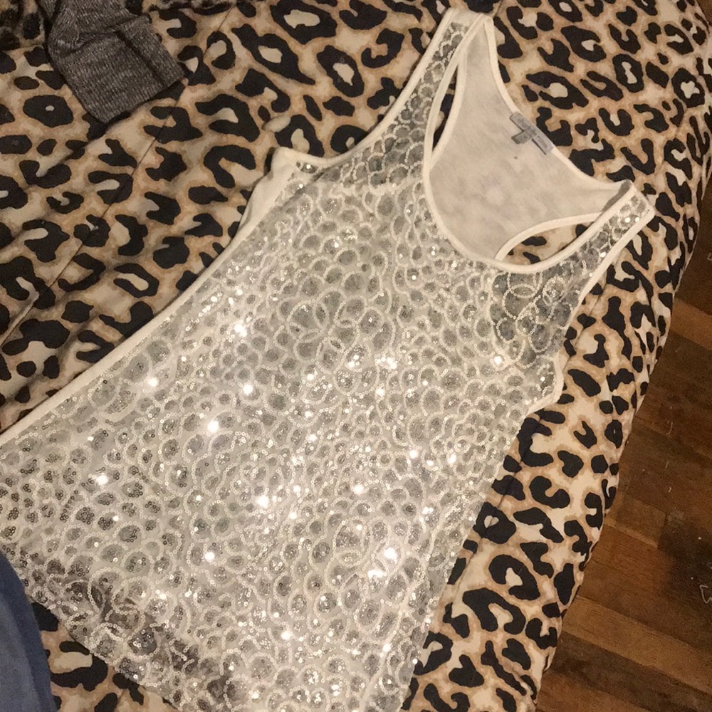 sparkly tank top